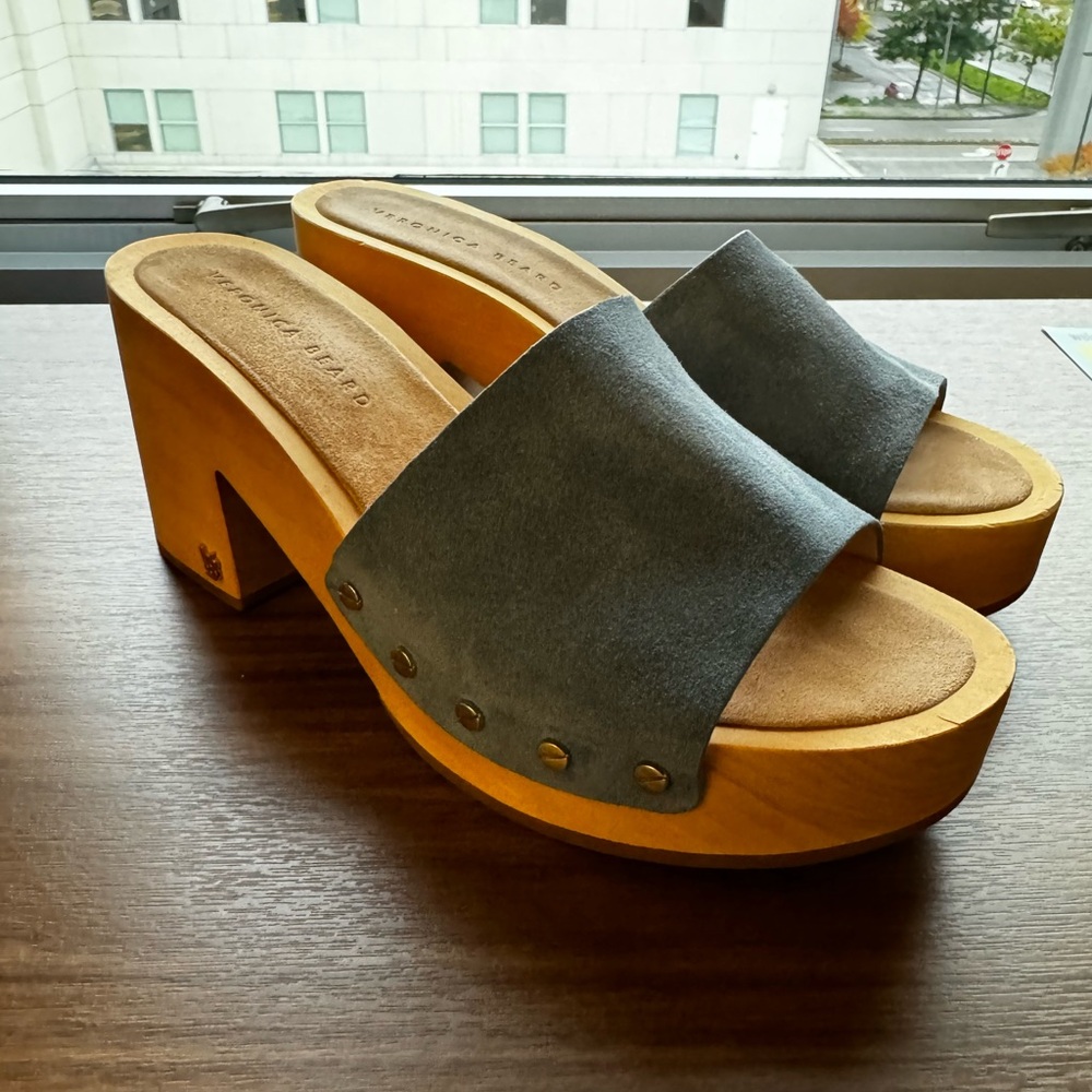 NEW Veronica Bears Suede Clogs